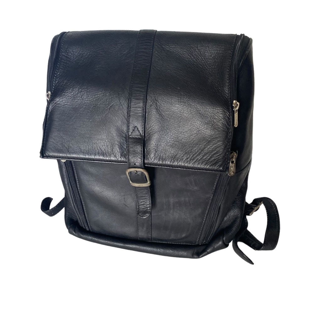 Piel leather laptop backpack bag (BG)